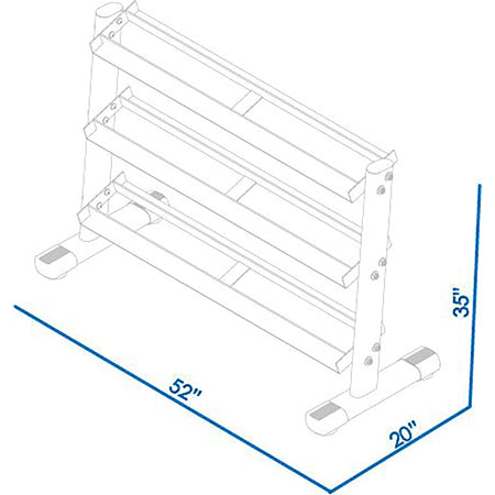 g241 dumbbell rack dimension