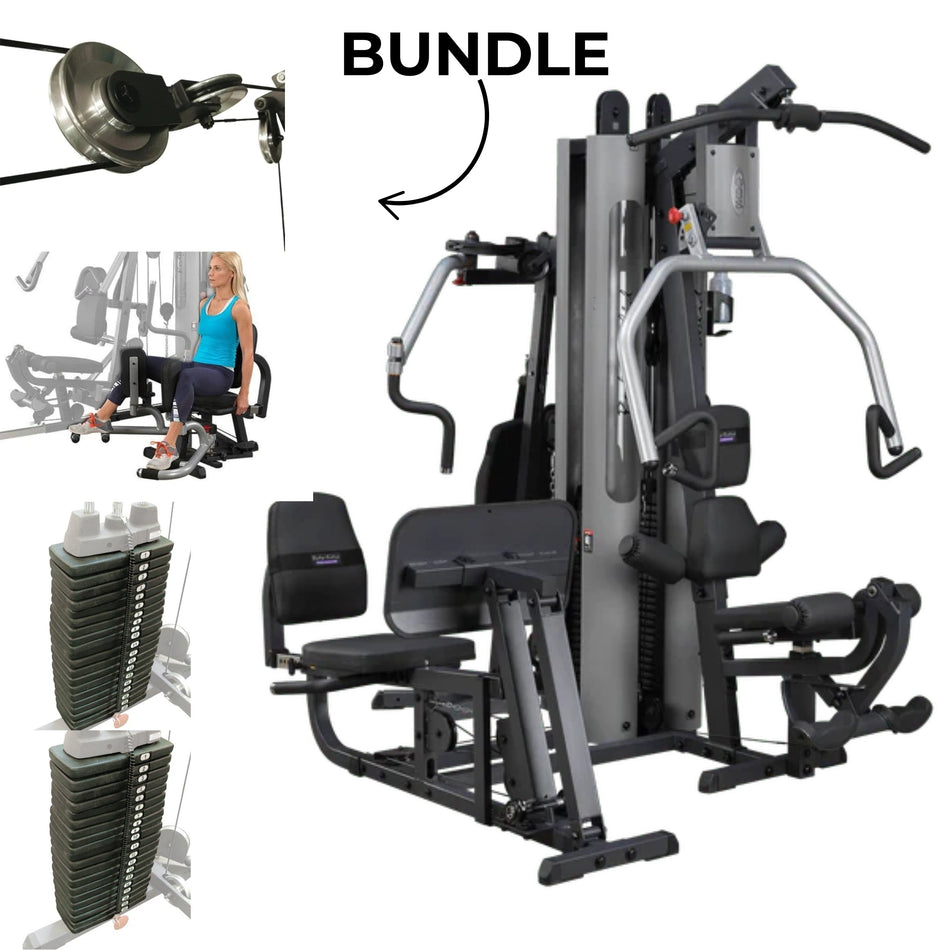 Body Solid G9S/G9B Home Gym Bundle With Inner & Outer Thigh Station
