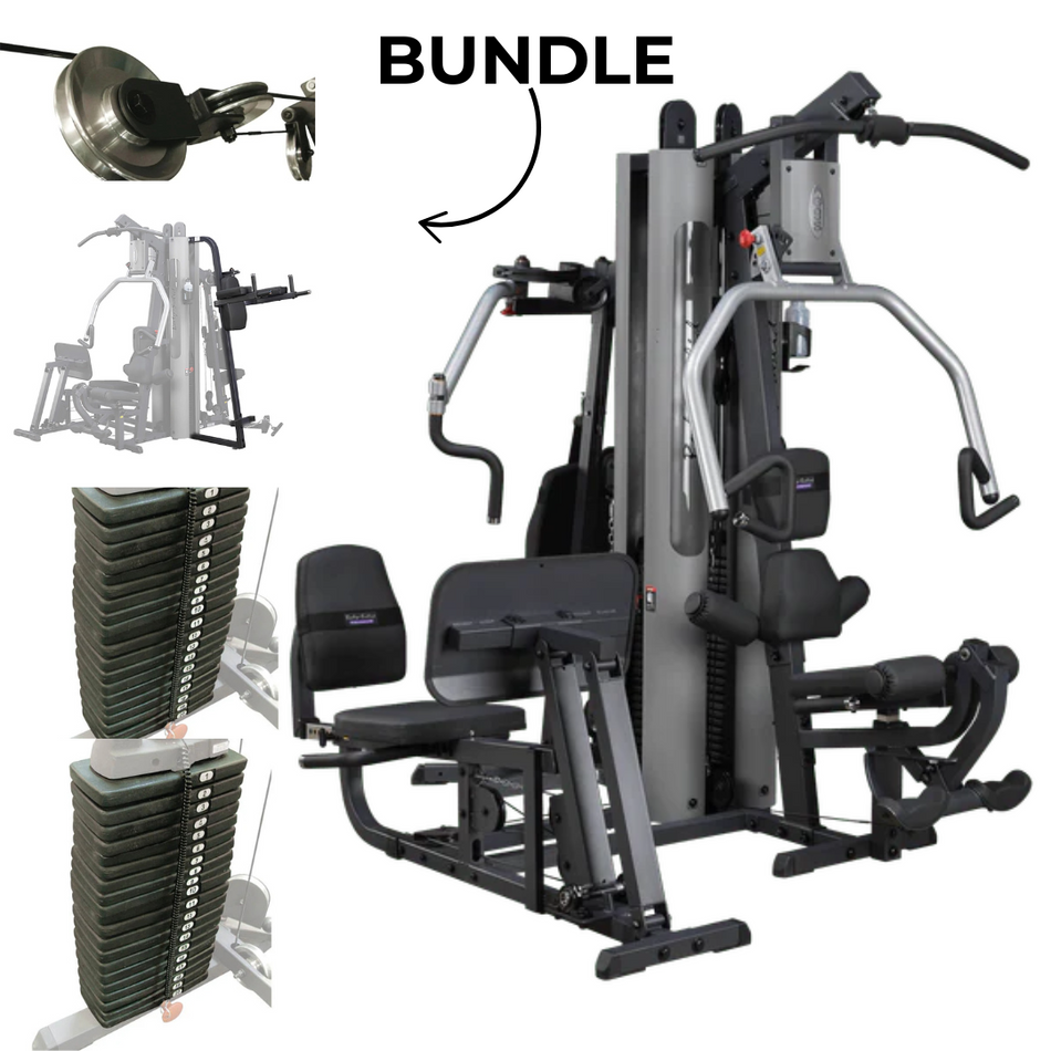Body Solid G9S Two Stack Home Gym Bundle With VKR Station