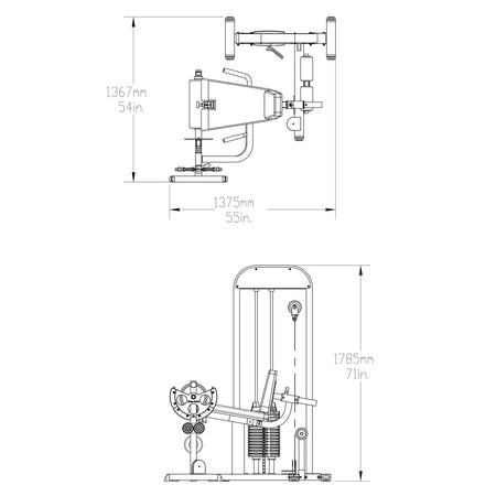 gcec stk leg extension leg curl machine dimension