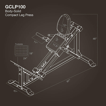 gclp100 dimensions