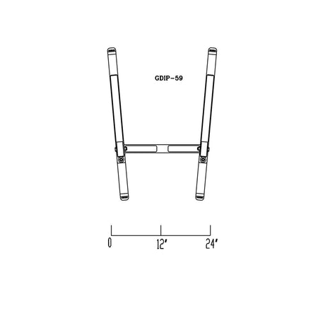 gdip59 dip station top view dimensions