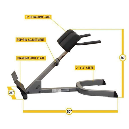 ghyp345 45 back hyperextension parts