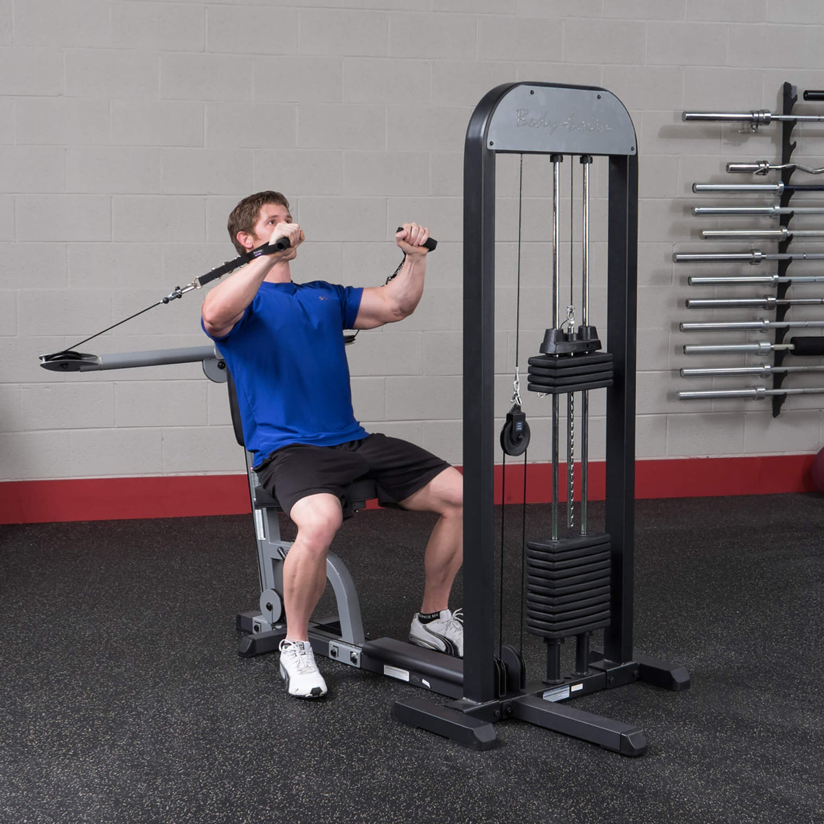gmfp stk multi functional press seated cable row exercise