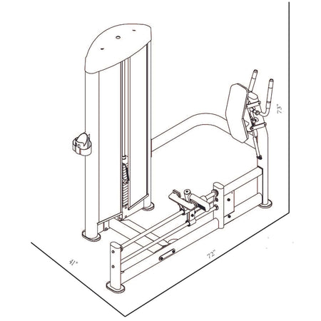gr618 selectorized rear kick dimensions