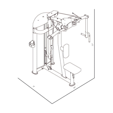 gr633 pectoral fly machine dimensions