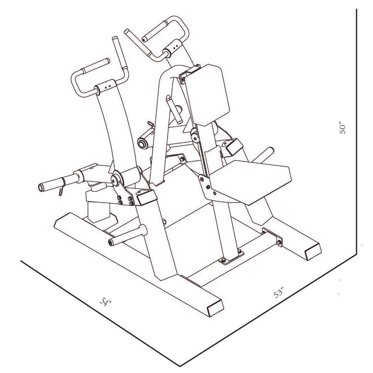 gr802 plate loaded row dimension