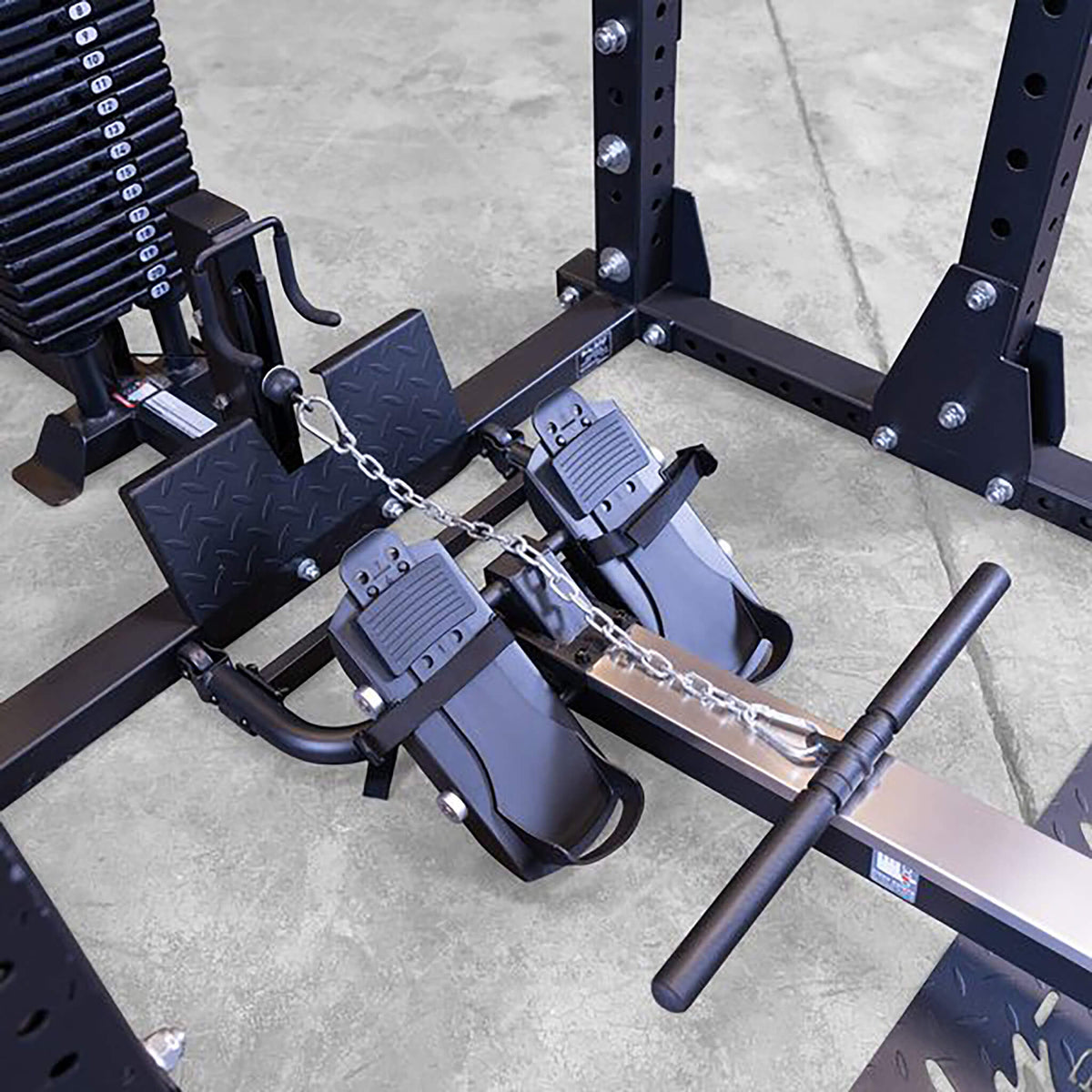 grow body solid rower attachment top view