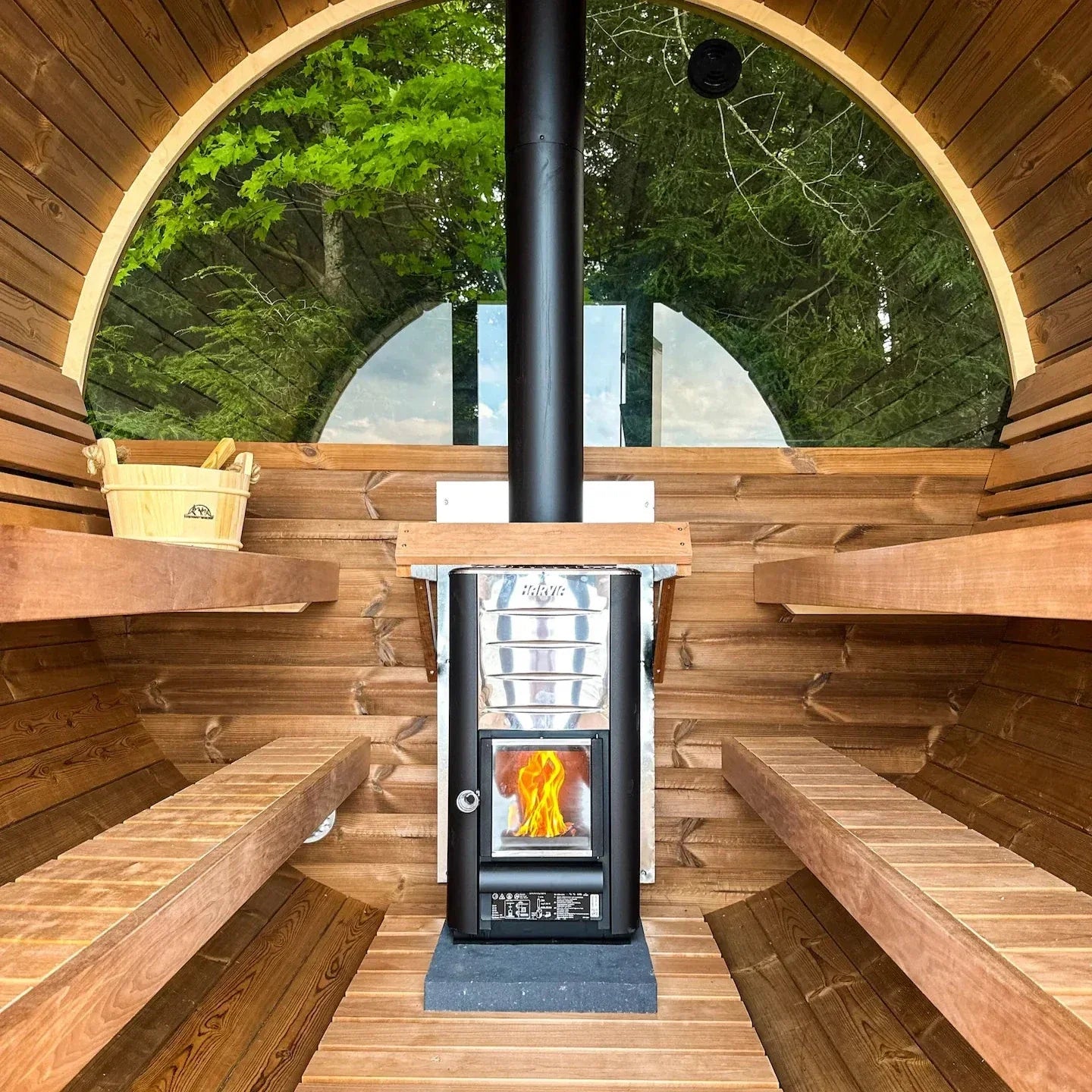 Harvia Sauna Stove Chimney Kit-Black - Thumbnail 3