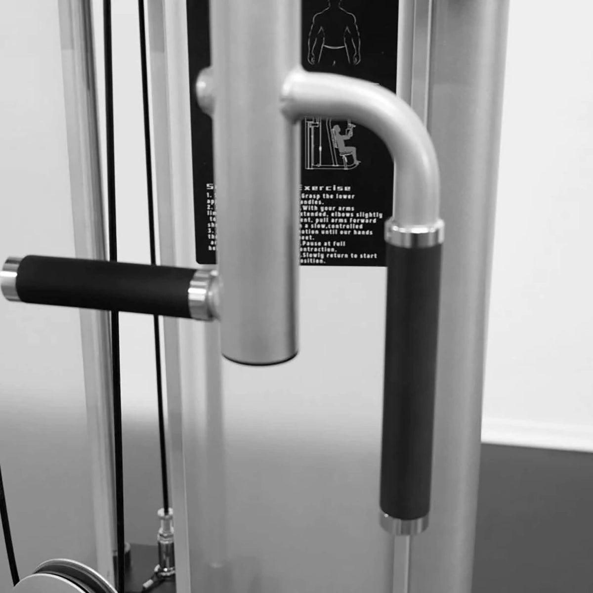 isolation series pectoral fly machine rear delt 2 position setting multi grip hand grips