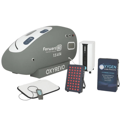 OxyRevo Forward 90 Pro - 1.5 ATA - All-In-One Chamber Bundle - Longevity Launch Kit