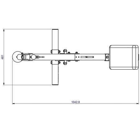 powerline pab21x ab bench top view dimensions