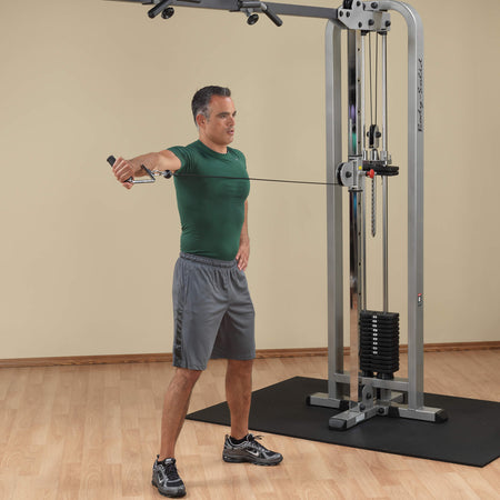 pro clubline cable crossover machine standing reverse fly reverse grip