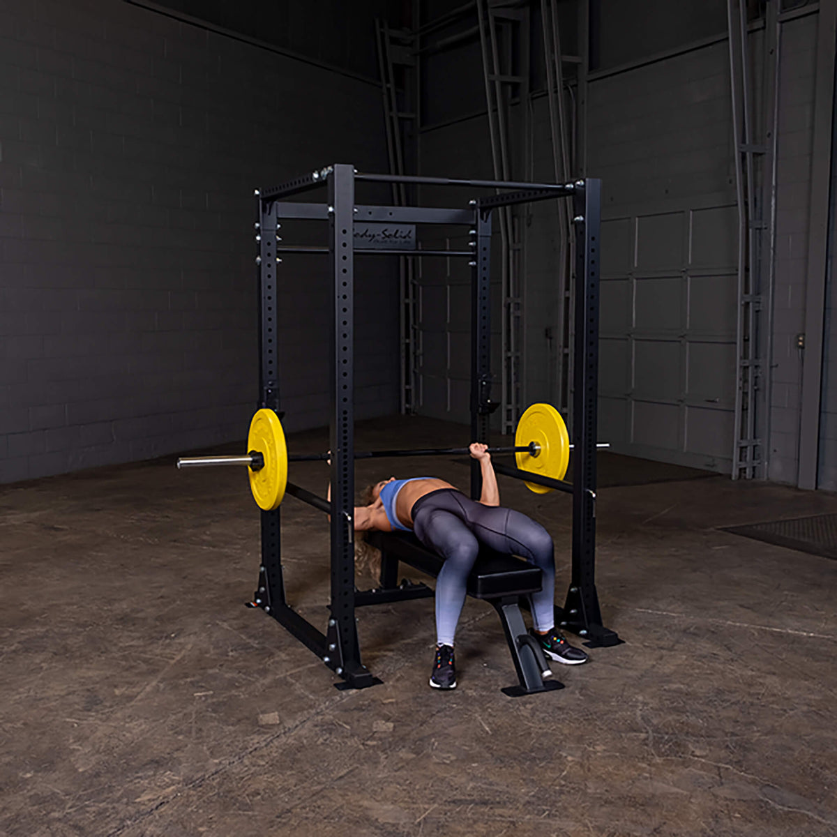 pro clubline flat bench sfb125 with power rack