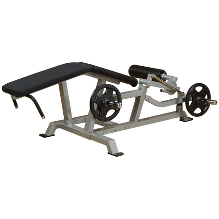 pro clubline lvlc leverage leg curl rear side view