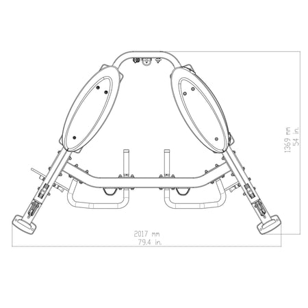 pro clubline s2ft series ii functional trainer dimensions top view