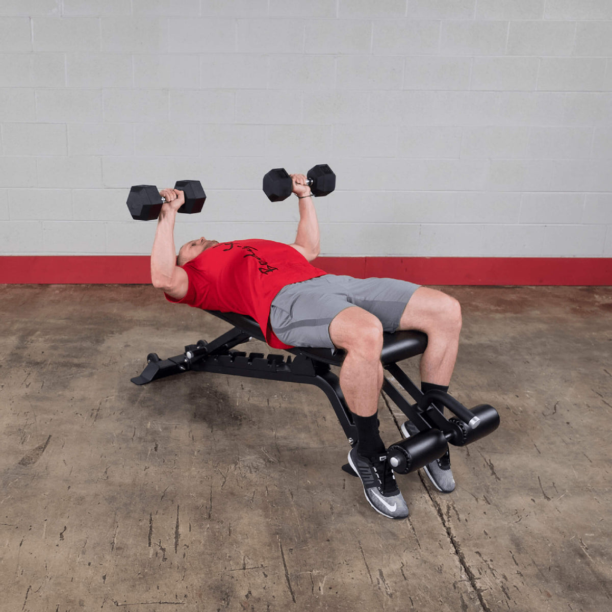 pro clubline sfid425 heavy adjustable bench flat chest
