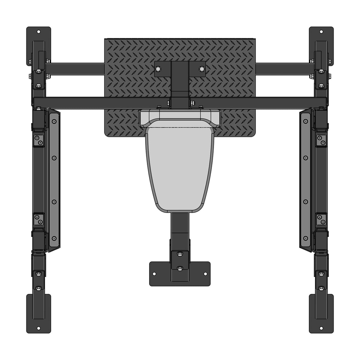 pro clubline sosb250 shoulder olympic bench top view