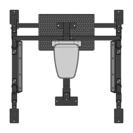 pro clubline sosb250 shoulder olympic bench top view