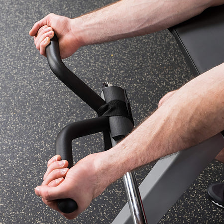 pro select biceps and triceps machine gcbt stk arms top side view