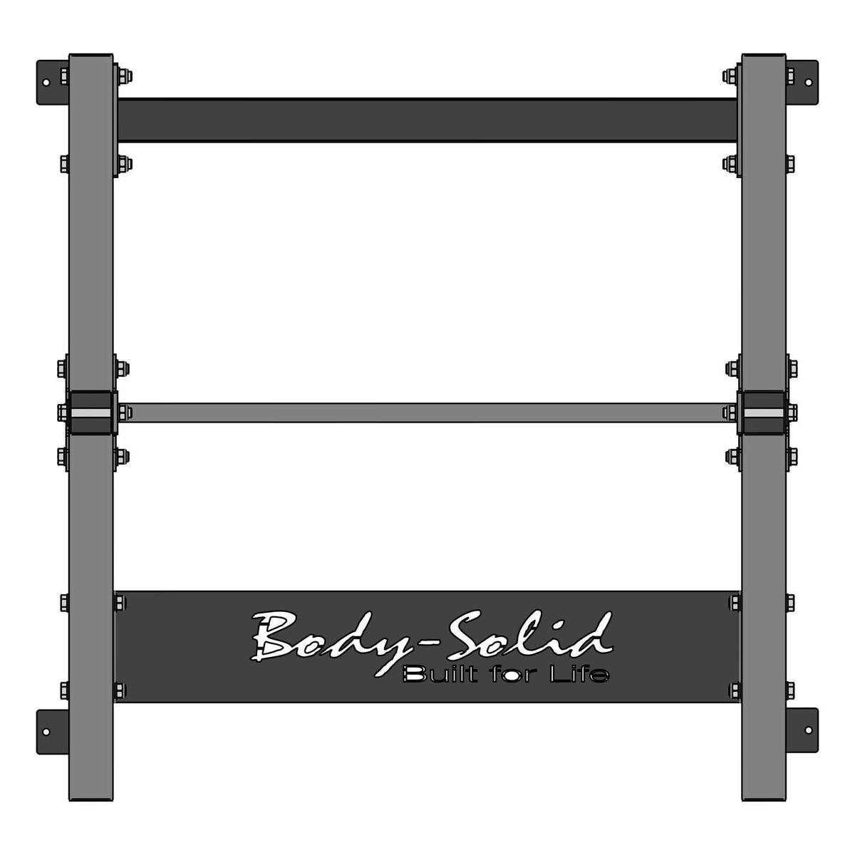 spr500 half squat rack pro clubline top view