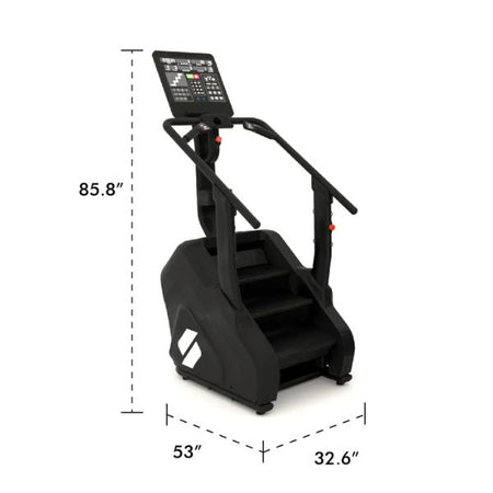 stepr pro classic stair climber with led console dimensions