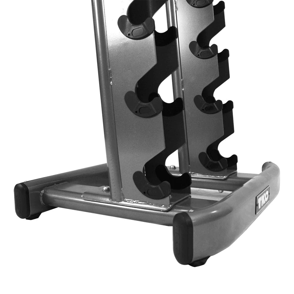 TKO 10 Pair Vertical Dumbbell Rack Set 5-50 Lb. 10 Pairs