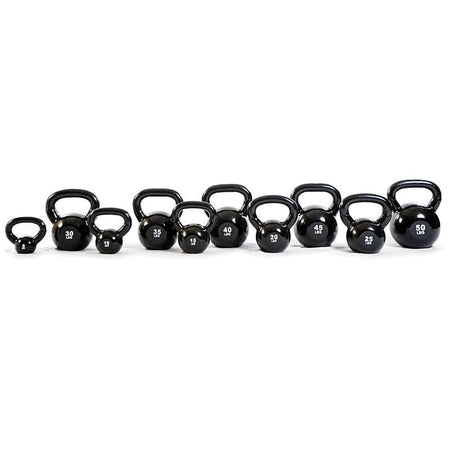 TKO 3 Tier Kettlebell Rack 856KR with Full Kettlebell Set 5-50 Lb. Vinyl Kettlebell Set