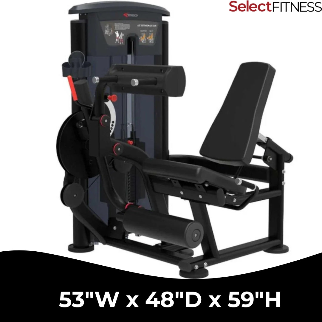 tko 7062-g2 seated leg extension curl dimensions 