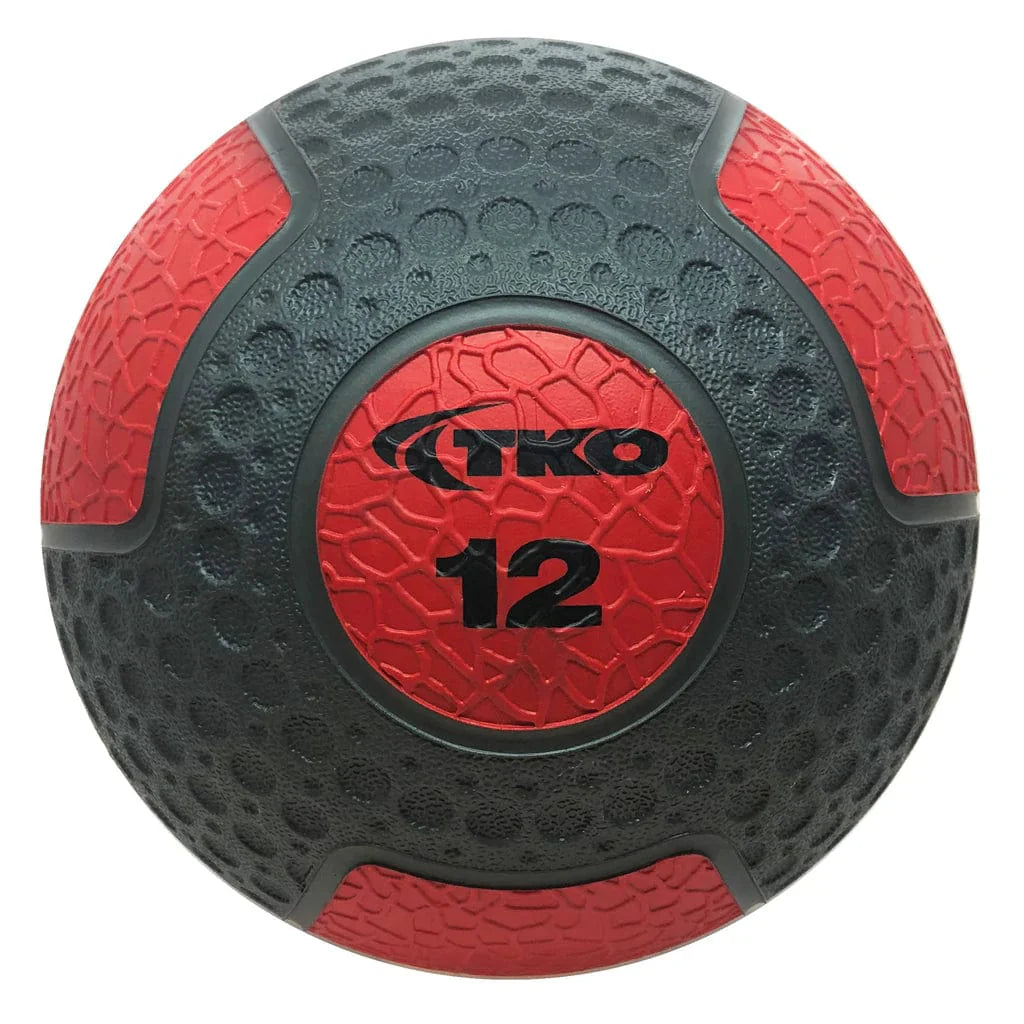 TKO Premium Medicine Ball Set With Rack 10 Ball Set 2-20 Lbs. with 10 Ball Rack