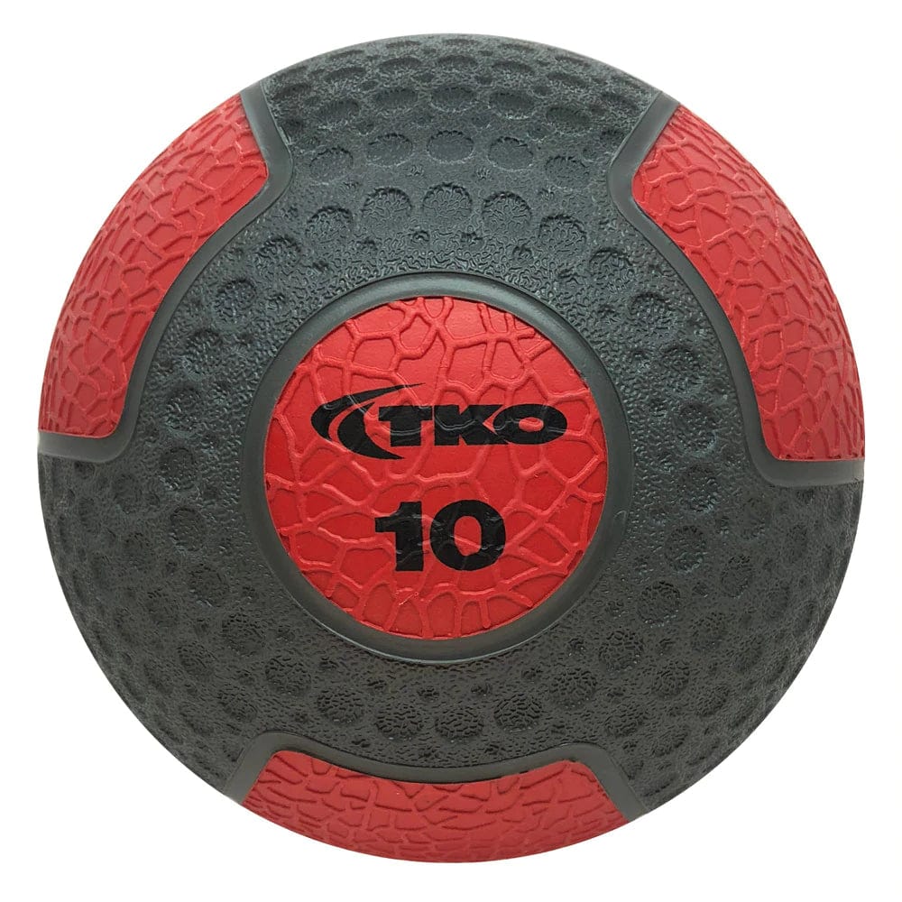 TKO Premium Medicine Ball Set With Rack 10 Ball Set 2-20 Lbs. with 10 Ball Rack