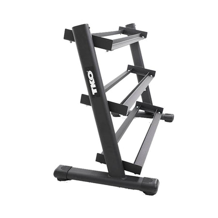 TKO Strength 3-Tier Rail Dumbbell Rack for 5-50 Lb Pairs