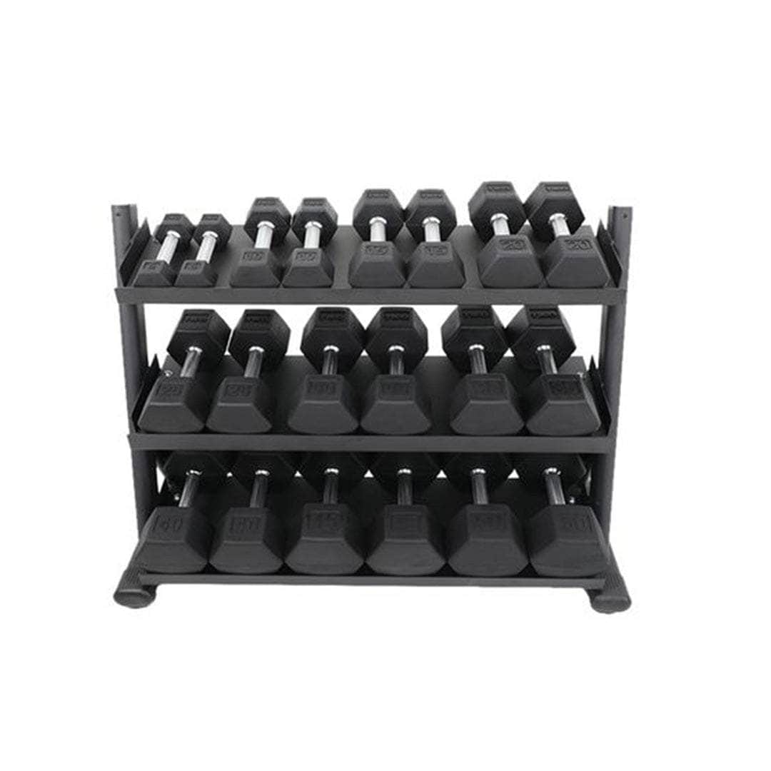 TKO Strength 3-Tier Shelf Style Dumbbell Rack For 5-50 Lbs