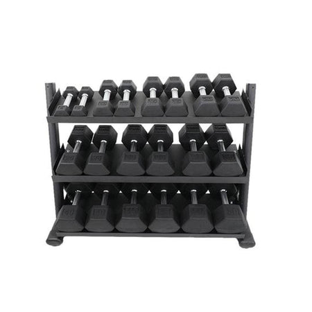 TKO Strength 3-Tier Shelf Style Dumbbell Rack For 5-50 Lbs