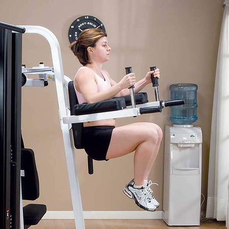 vertical knee raise station vkr30 up close