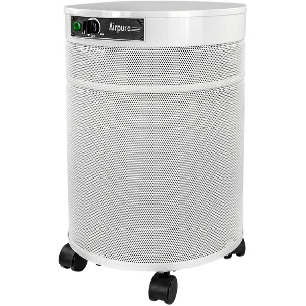 Airpura C600 DLX Air Purifier Chemical & Gas Abatement Plus + White Facing Left
