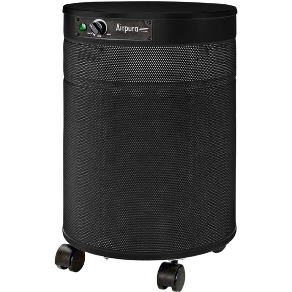 Airpura C600 DLX Air Purifier Chemical & Gas Abatement Pus + Black Facing Left