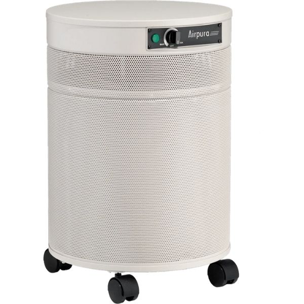 Airpura C600 DLX Air Purifier Chemical & Gas Abatement Pus + Cream Facing Right