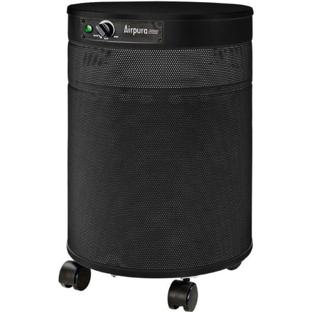 Airpura T600 DLX Air Purifier Heavy Tobacco Smoker Remover Black Facing Left