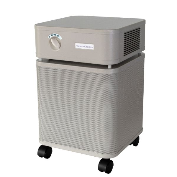 Austin Air Purifier Bedroom Machine in Sandstone Left Side View