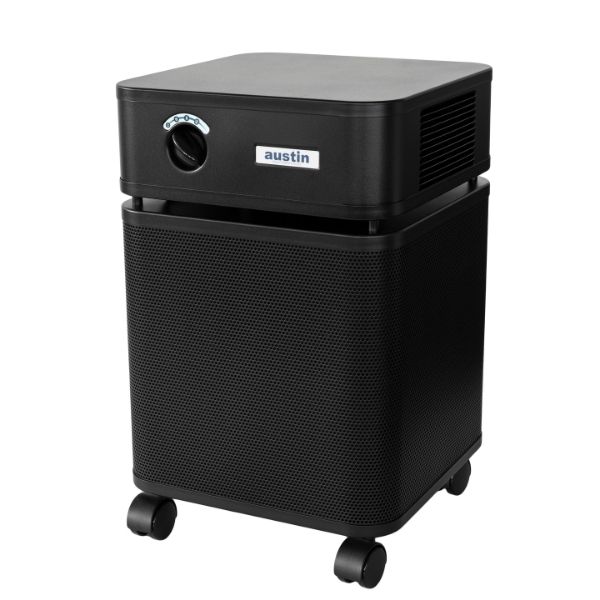 Austin Air HealthMate Plus Air Purifier Black Left Side View