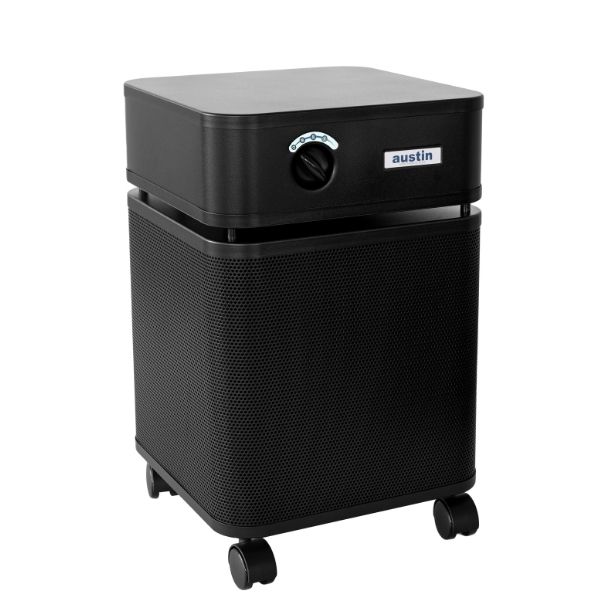 Commercial Air Purifier for Smoke - Austin Air Healthmate Plus - Black - White Background
