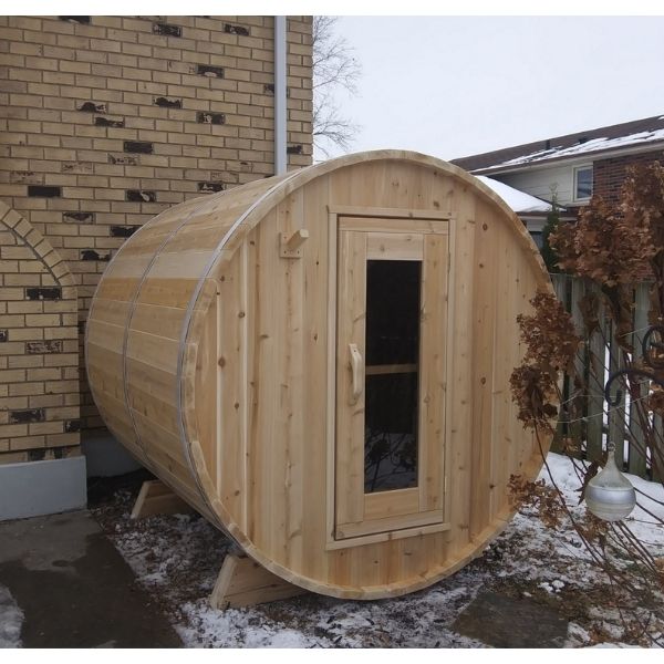 Dundalk CT Harmony 2-4 Person Outdoor Traditional Sauna Outside Home