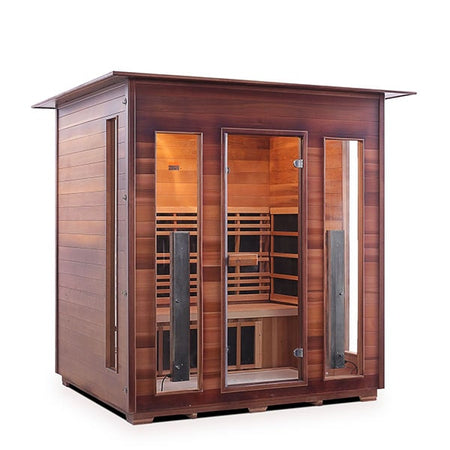 Enlighten Diamond 4 Person Indoor InfraredTraditional Sauna Facing Right