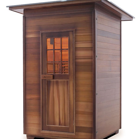 Enlighten MoonLight 2 Person Slope Dry Traditional Sauna Facing Left