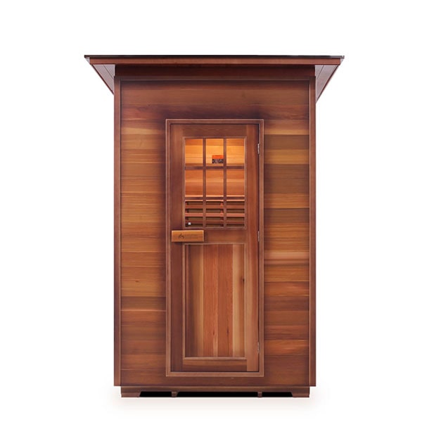 Enlighten MoonLight 2 Person Slope Dry Traditional Sauna Front View