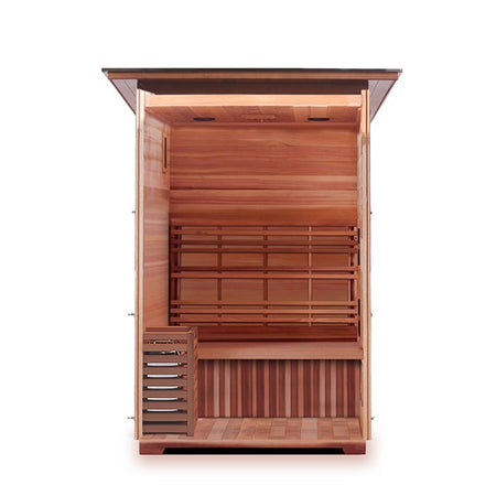 Enlighten MoonLight 2 Person Slope Dry Traditional Sauna Interior