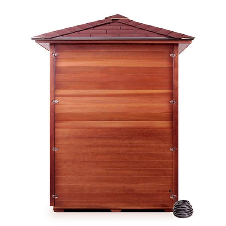 Enlighten MoonLight 3 Person Peak Dry Traditional Sauna Back View