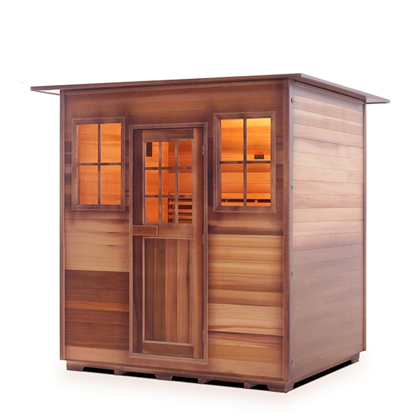 Enlighten MoonLight 4 Person Indoor Dry Traditional Sauna Facing Left
