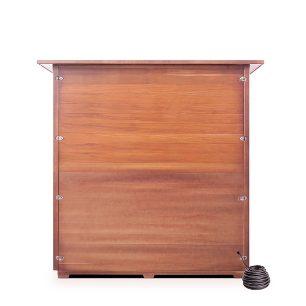 Enlighten MoonLight 4 Person Slope Dry Traditional Sauna Back View
